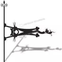 3 Указатель ветра большой «Кот и мышь» 3 Указатель ветра большой «Кот и мышь»