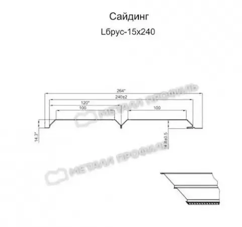 4 Сайдинг Lбрус-15х240 4 Сайдинг Lбрус-15х240