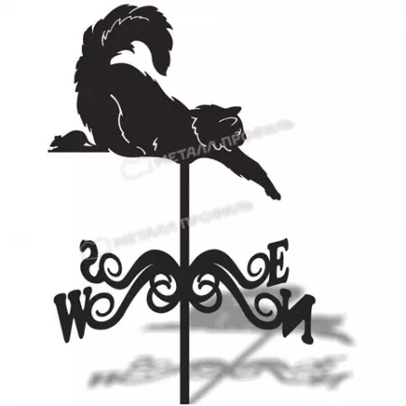 4 Флюгер большой «Кот» 4 Флюгер большой «Кот»